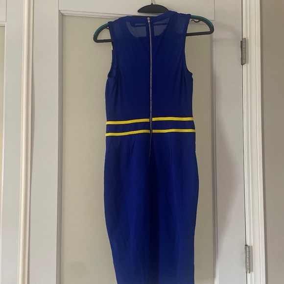 NWT Blue and yellow Fashion Nova high low”Be Bold” color block dress - Picture 2 of 2